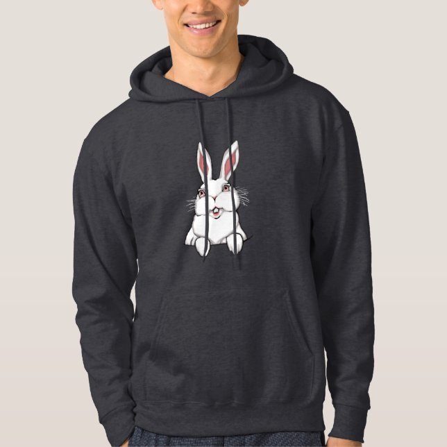 Moletom Pocket Bunny Hoodie Páscoa Coelho Hoodie (Frente)
