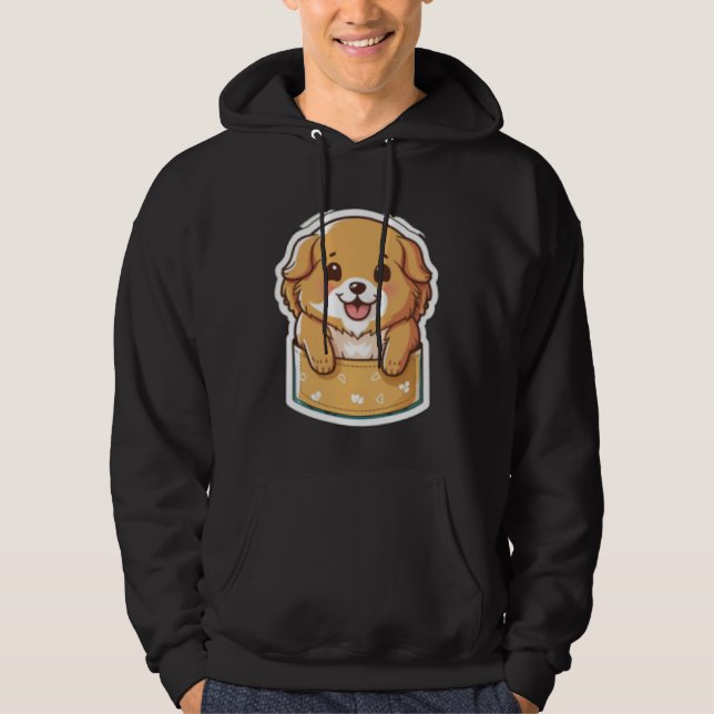 Moletom Pocket Dog Golden Retriever Dog in your Pocket (Frente)