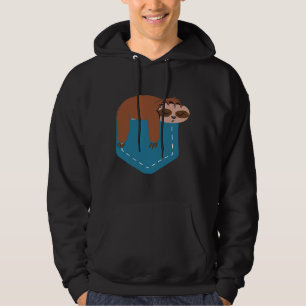 Moletom Pocket Sloth Funny Sloth No Bolso Para A Lama Cuta
