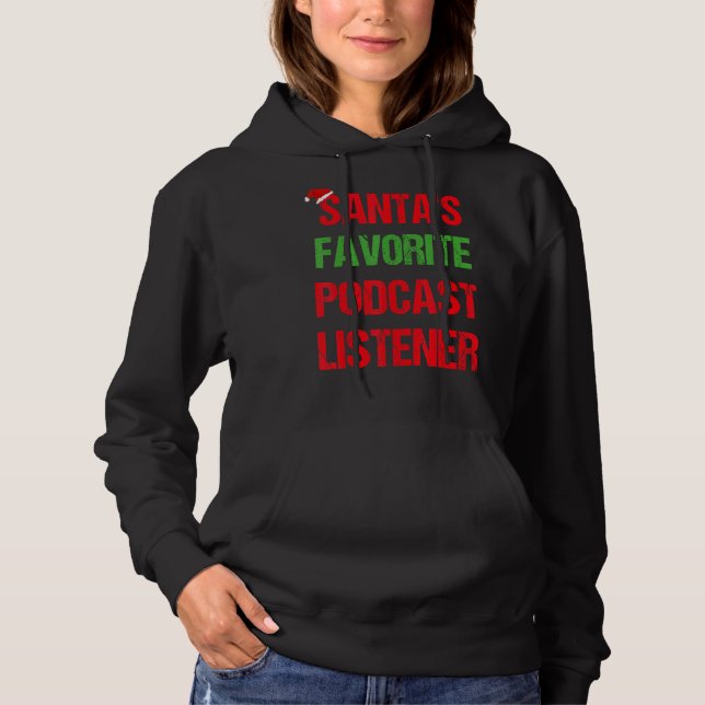 Moletom Podcast Listener Funny Pajama Natal (Frente)