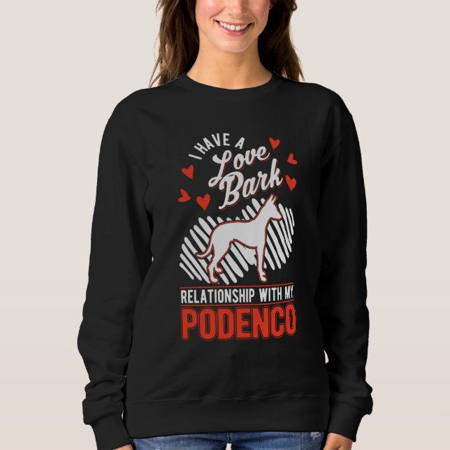 Moletom Podenco Valentine's Day Ibizan Hound Podenco (Frente)