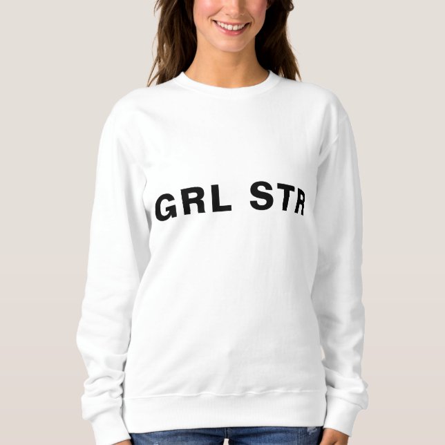 Moletom Poder Feminino Moderno Estilo Ousado GRL PWR (Frente)