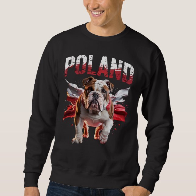Moletom Poland Bulldogs Proud Dog Lovers Apparel for Fans (Frente)