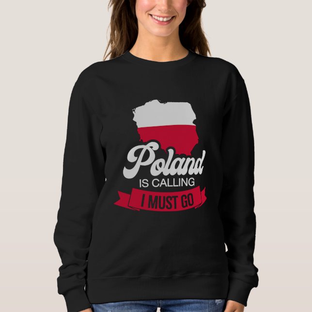 Moletom Poland is calling I must go Polish 2 (Frente)