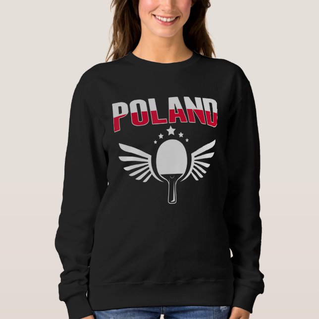 Moletom Poland Ping Pong   Polish Table Tennis Team Suppor (Frente)
