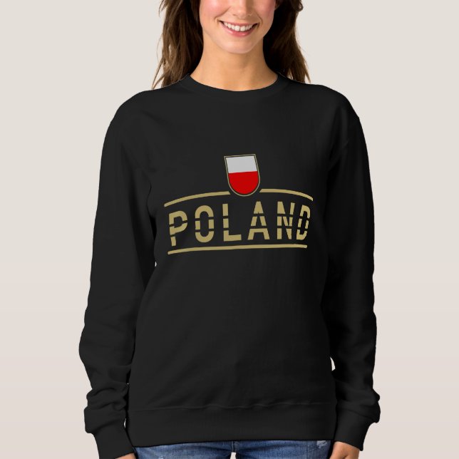 Moletom Poland Polish Flag Poland Football  Women Men (Frente)