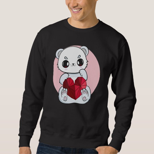 Moletom Polar Bear Dad Father's Day Best Papa Bear Parent  (Frente)
