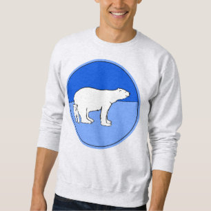 Moletom Polar Bear Mãe e Pintura em Cubo - Arte Selvagem