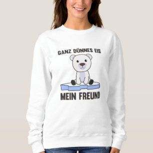 Moletom Polar Bear Thin Sorvete Meu Amigo Engraçado Dizend