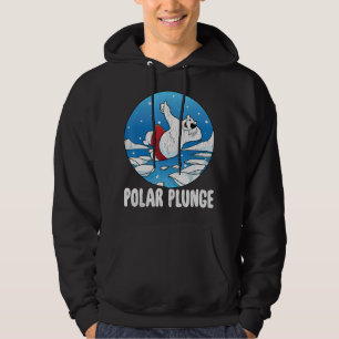Moletom Polar Plunge Ice Salta Engraçado Urso Polar Invern