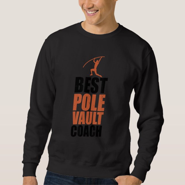 Moletom Pole Vault Coach Athleter Vaulter Pole Jumping Tr (Frente)
