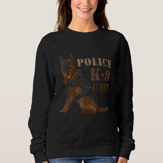 Moletom Polícia de German shepherd da Equipe de Unidade de (Frente)