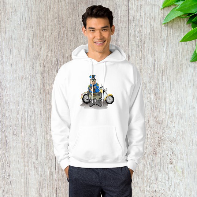 Moletom Policial Escrevendo Bilhete Mens Hoodie (Criador carregado)