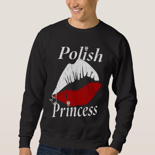 Moletom Polish Princess Girl  Polish Girls with an attitud (Frente)