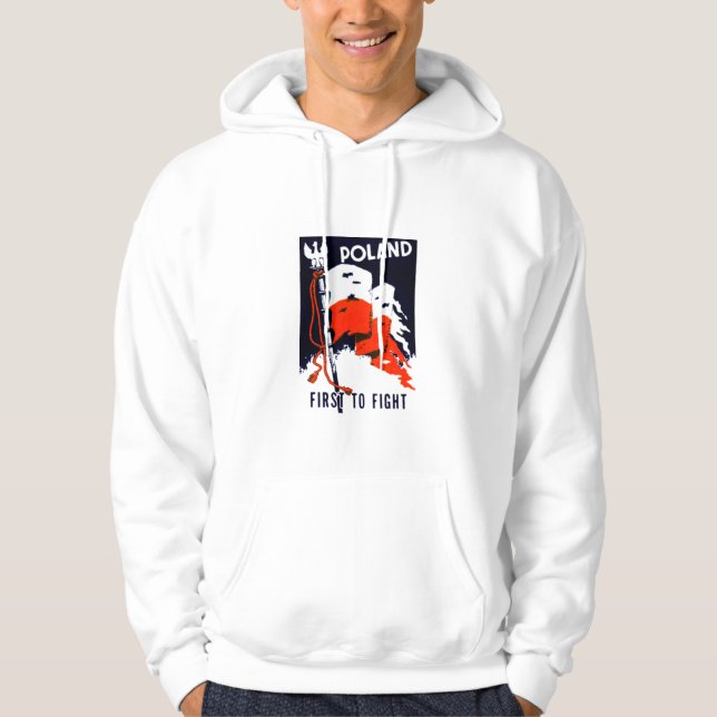Moletom Polônia de WWII, para lutar primeiramente o poster (Frente)