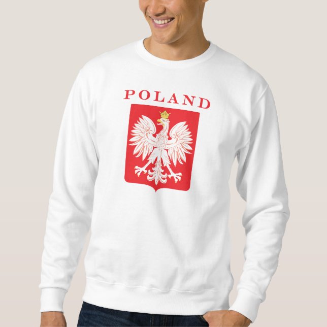Moletom Polônia Eagle Red Shield (Frente)