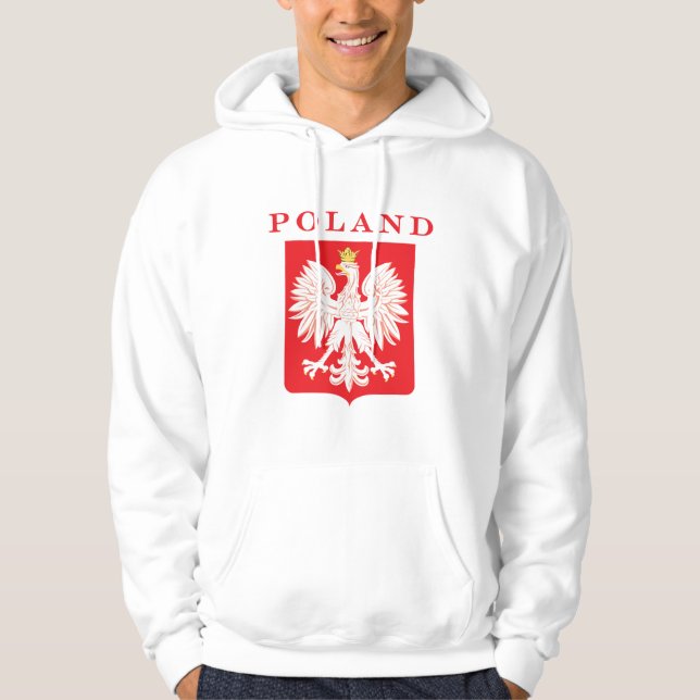 Moletom Polônia Eagle Red Shield (Frente)