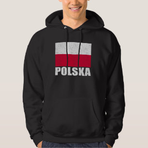Moletom Polska Flag Grunge Vintage Souvenir Polônia