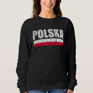 Moletom Polska Vintage Polonesa Flag Polônia