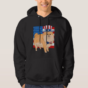 Moletom Pomerânia 4 de julho Tio Patriótico Sam