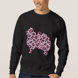 Moletom Pomerânia Impressão Pom Cão-Pom Rosa-Leopardo Pome