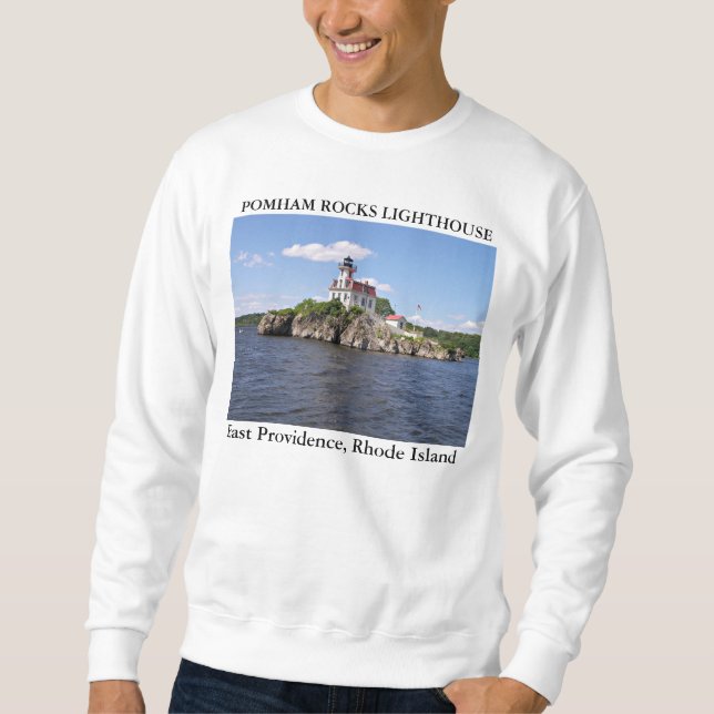 Moletom Pomham Rocks Lighthouse, E Providence Rhode Island (Frente)