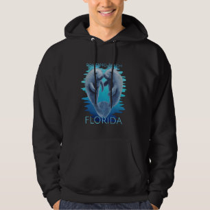 Moletom Pompano Beach Flórida Férias Cute Manatees Sea C