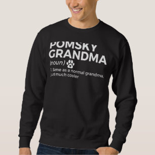 Moletom Pomsky Grandma Definition Funny Pomsky Proprietári