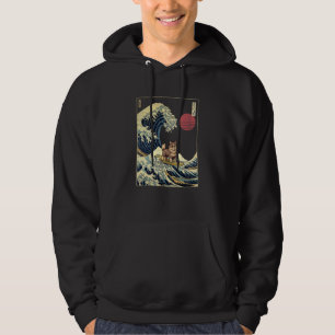 Moletom Pomsky Japonês Kanagawa Onda Cão de Surf