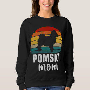 Moletom Pomsky Mãe Funny Dog Proprietário Retro Dog Lover