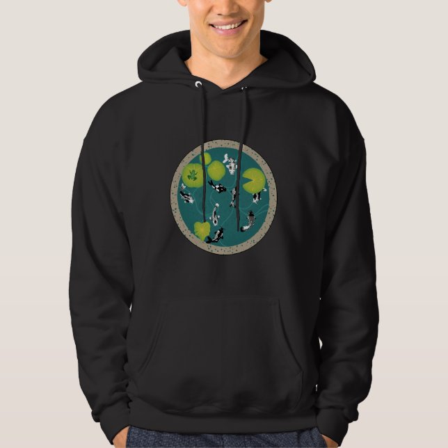 Moletom Pond De Peixe Branco Koi (Frente)