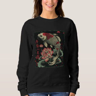 Moletom Pond Pet Carp Flower Japonês Koi Lotus