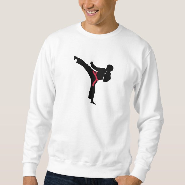 Moletom Pontapé do karaté das artes marciais (Frente)
