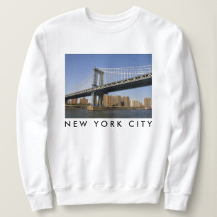 Moletom Ponte de Manhattan o rio East Cidade de Nova Yor