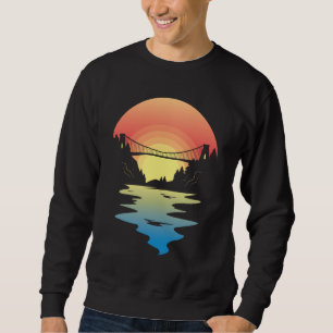 Moletom Ponte do Pôr do Sol na Paisagem