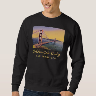 Moletom Ponte ouro Portão San Francisco Vintage Pintura
