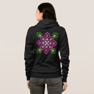 Moletom Ponto roxo e verde Mandala feminino