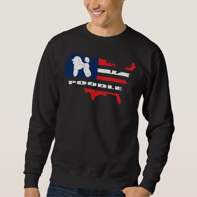 Moletom Poodle American Flag (Frente)