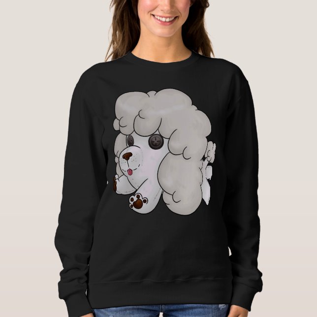 Moletom Poodle branco recheado (Frente)