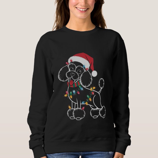 Moletom Poodle Christmas (Frente)