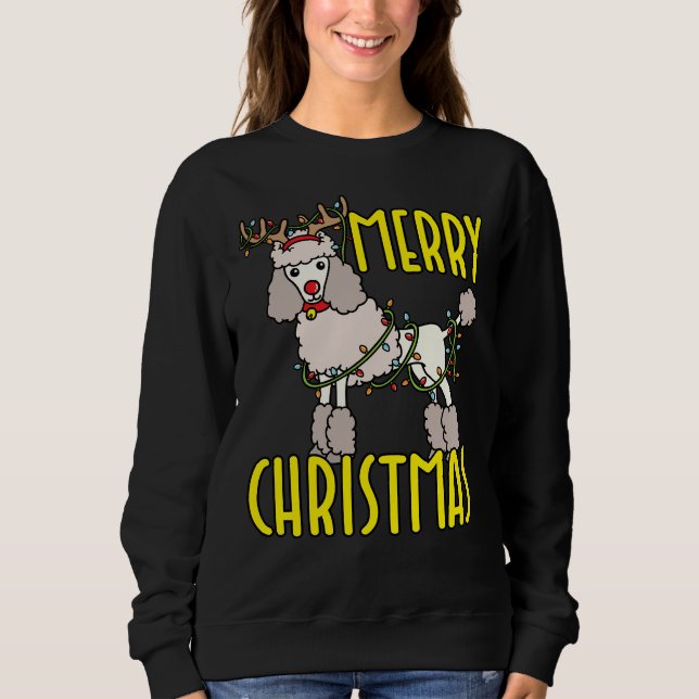 Moletom Poodle Christmas (Frente)