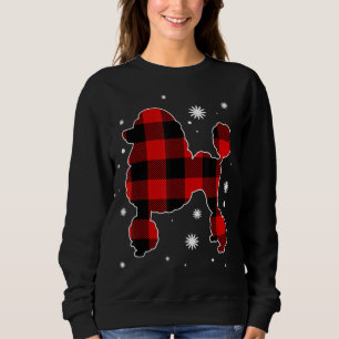 Moletom Poodle Christmas Pajama Dog Buffalo Xadrez Xmas