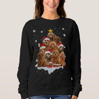 Moletom Poodle Dog Árvore de Natal Dog Xmas Gift Dog Pai M