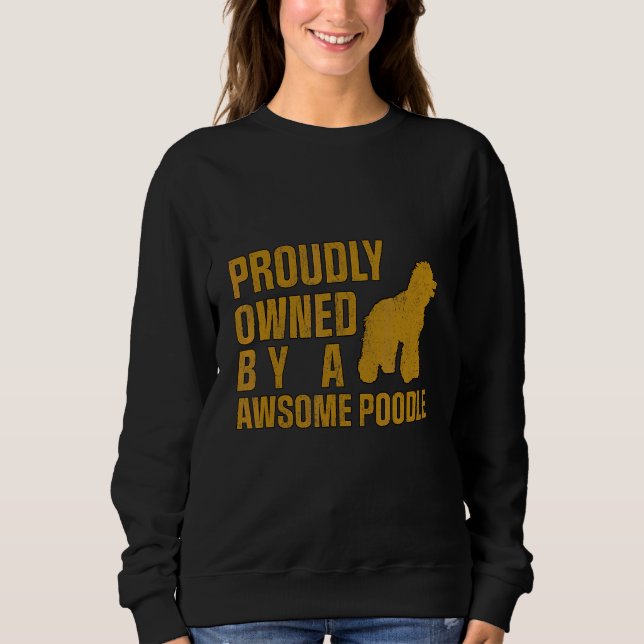 Moletom Poodle Dog Dizendo Poodle Orgulhoso (Frente)