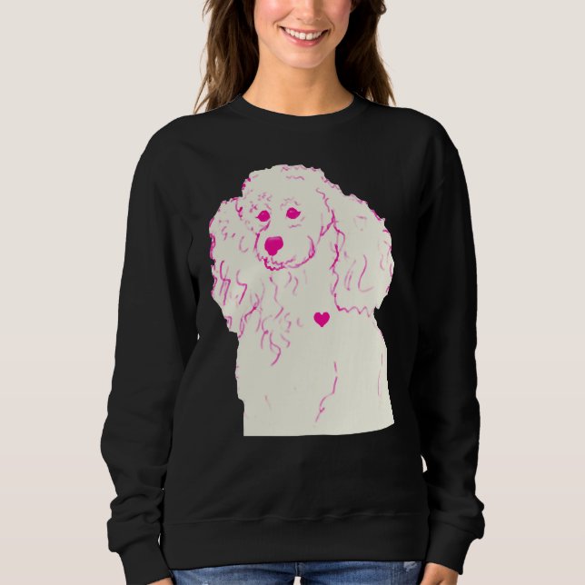 Moletom Poodle Em Rosa (Frente)