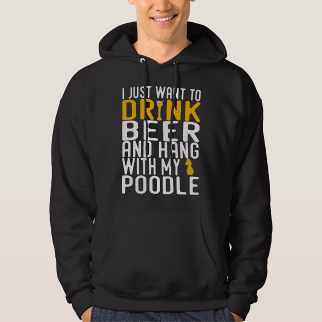 Moletom Poodle Funny Dog Beer Dons (Frente)