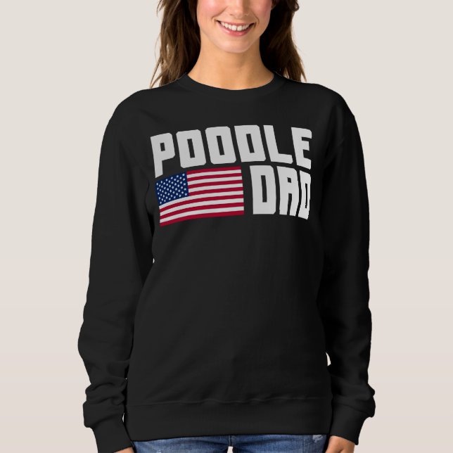 Moletom Poodle Pai American Flag (Frente)