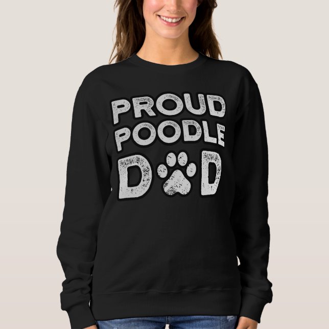Moletom Poodle Pai Orgulhoso Cão Papá (Frente)