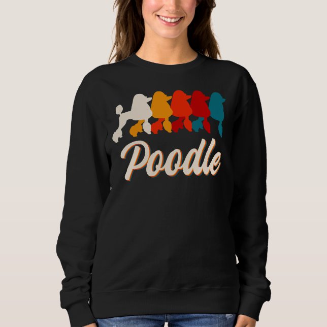 Moletom Poodle Retro Poodle Dog Lover (Frente)