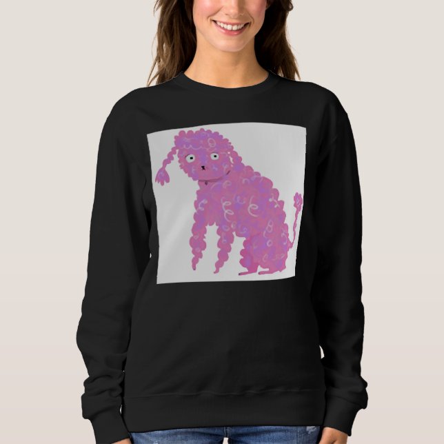 Moletom Poodle Rosa Longa (Frente)
